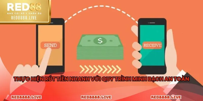 Thực hiện rút tiền nhanh với quy trình minh bạch an toàn
